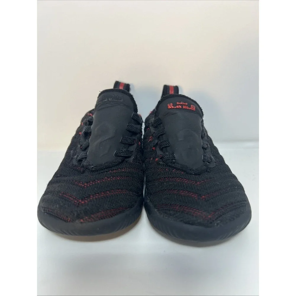 Nike LeBron 16 XVI (TD) 'Fresh Bred' Toddler Sneakers Sz 7C Blk/Red‎ AQ2468-002